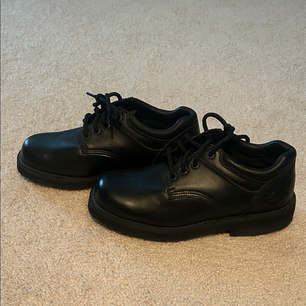 Classic Black Leather Men's Shoes Dickies